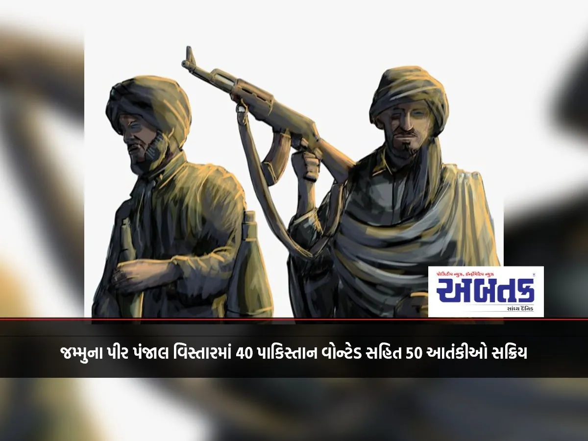 50 Terrorists, Including 40 Wanted By Pakistan, Active In Pir Panjal Area Of Jammu