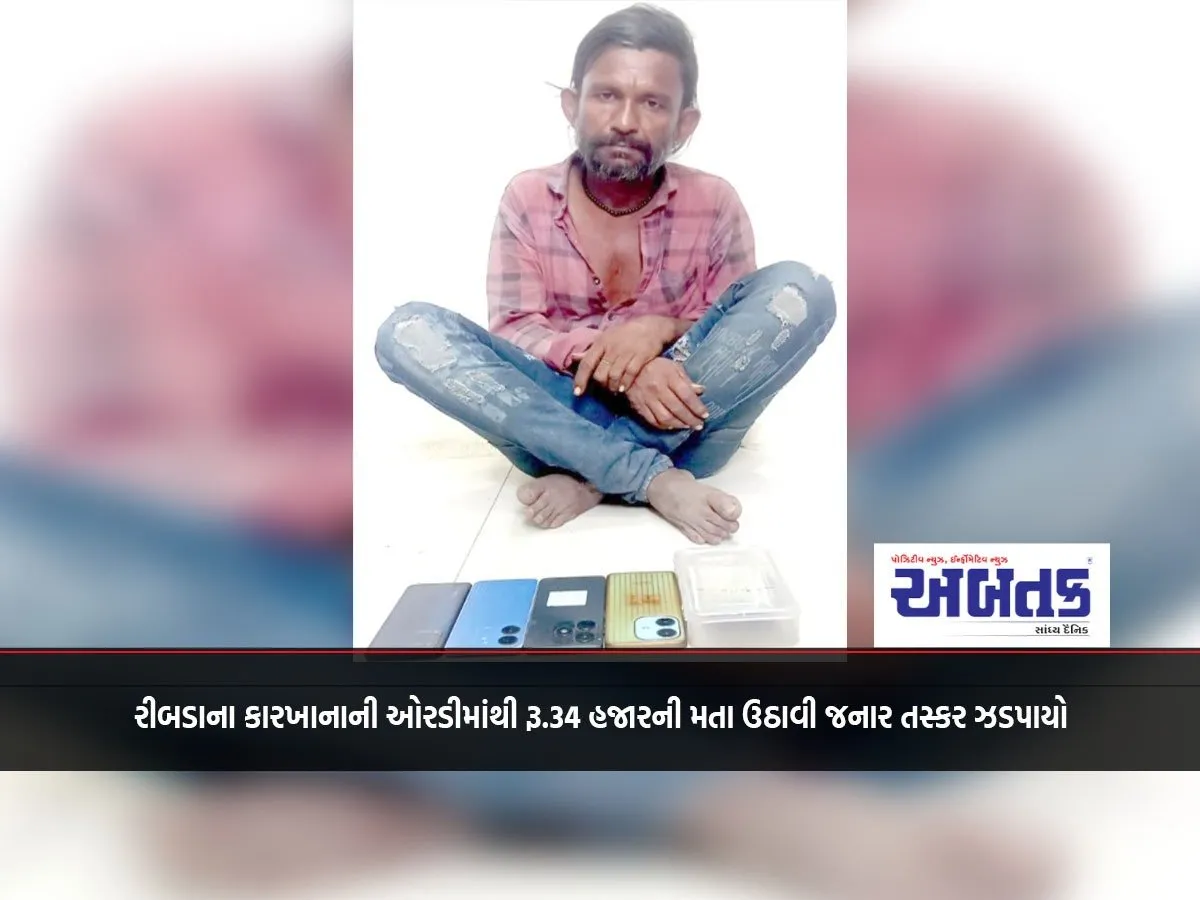 Smuggler Who Stole Rs. 34 Thousand From A Room Of A Factory In Ribada Arrested
