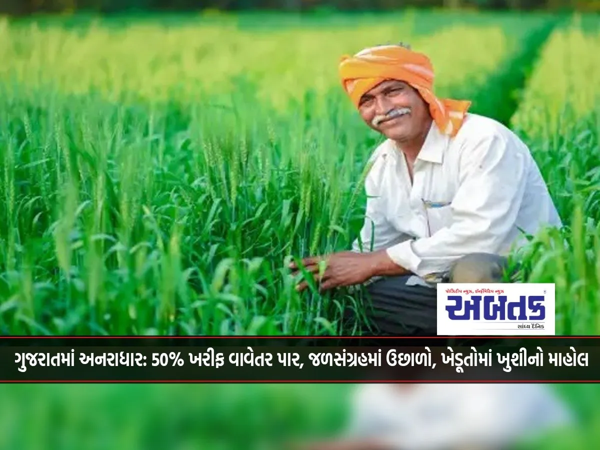 Unprecedented In Gujarat: 50% Kharif Sowing Crossed, Water Storage Increased, Farmers Are Happy