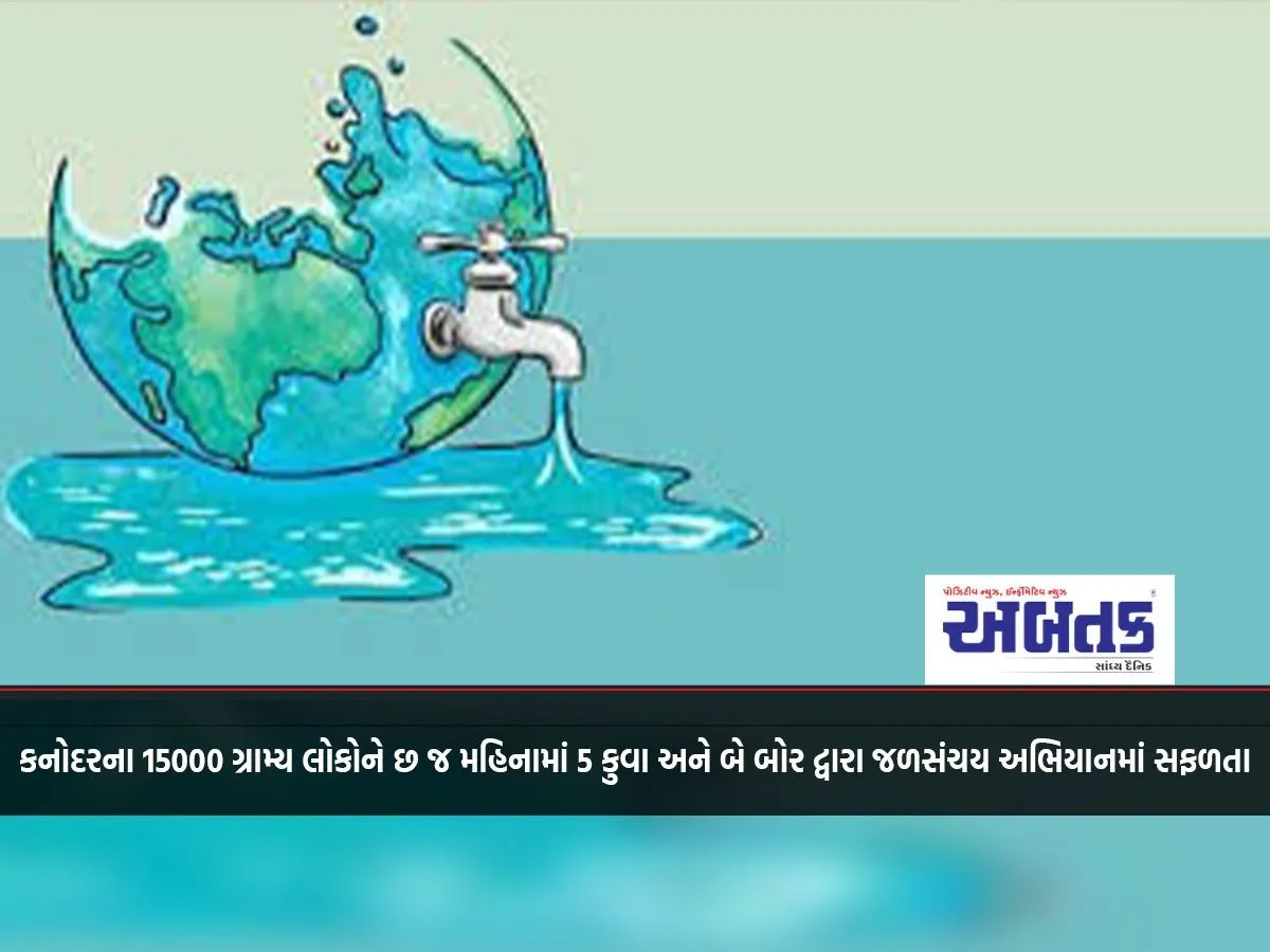 15000 Villagers Of Kanodar Get Water Harvesting Campaign Through 5 Wells And 2 Bores In Just 6 Months