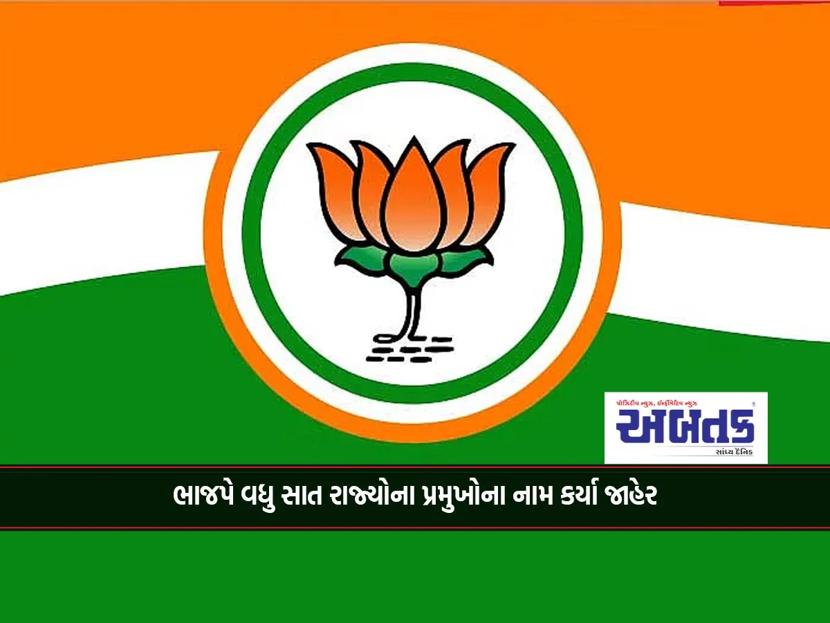 Bjp Announces Names Of Seven More State Presidents