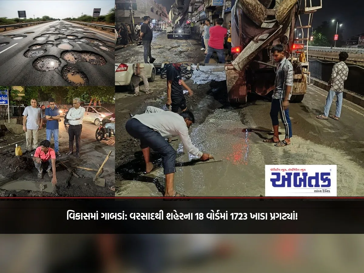 Gaps In Development: Rains Caused 1723 Potholes To Appear In 18 Wards Of The City!